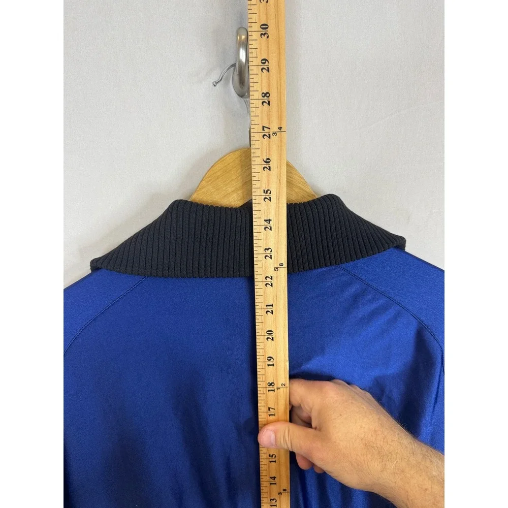 Vintage 80s Gofor‎ Blue Quarter Zip Pullover Jacket Ski Canada Retro Sport Men S